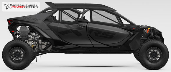 2027 Can-Am Maverick R MAX X rs side profile studio photo