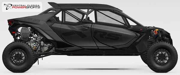 2027 Can-Am Maverick R MAX X rs side profile studio photo