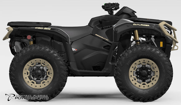 2027 Can-Am Outlander Backcountry side profile studio photo