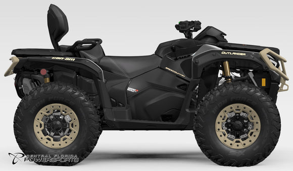 2027 Can-Am Outlander MAX Backcountry side profile studio photo