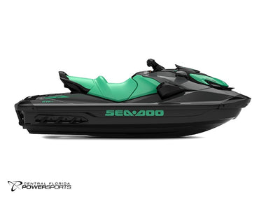 2027 Sea-Doo GTI SE 170 right side profile in Laguna Green & Eclipse Black | Central Florida PowerSports Kissimmee
