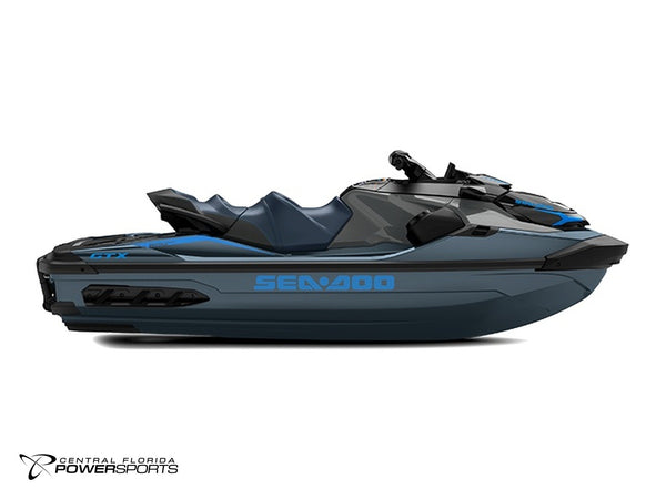 2027 Sea-Doo GTX 300 right side profile in Blue Abyss & Gulfstream Blue | Central Florida PowerSports Kissimmee