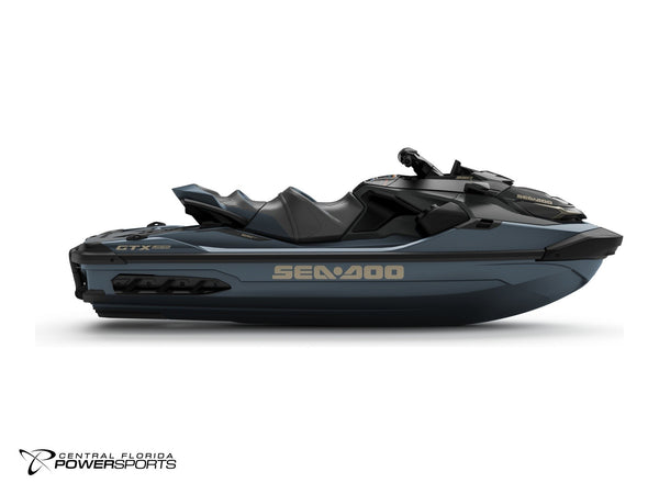 2027 Sea-Doo GTX Limited 350 right side profile in Mineral Blue | Central Florida PowerSports Kissimmee