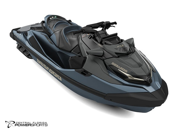 2027 Sea-Doo GTX Limited 350 three-quarter front view in Mineral Blue | Central Florida PowerSports Kissimmee