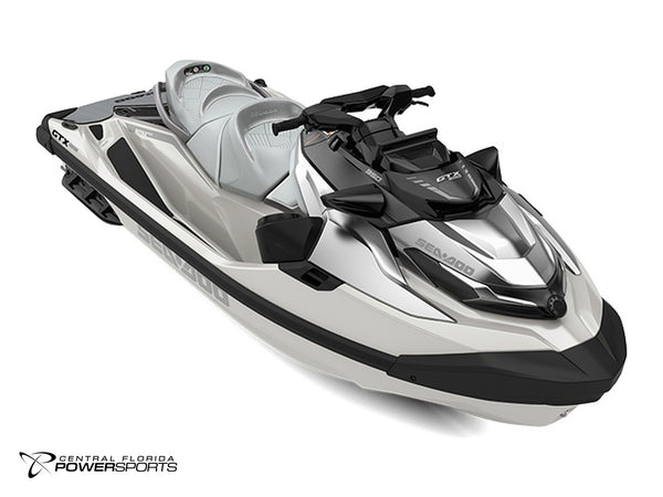 2027 Sea-Doo GTX Limited 350 three-quarter front view in White Pearl Premium | Central Florida PowerSports Kissimmee