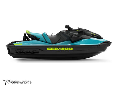 2027 Sea-Doo Wake 170 right side profile in Teal Blue & Manta Green | Central Florida PowerSports Kissimmee