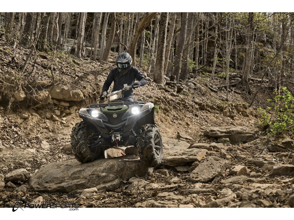 2027 Yamaha Grizzly EPS XT-R three quarter.