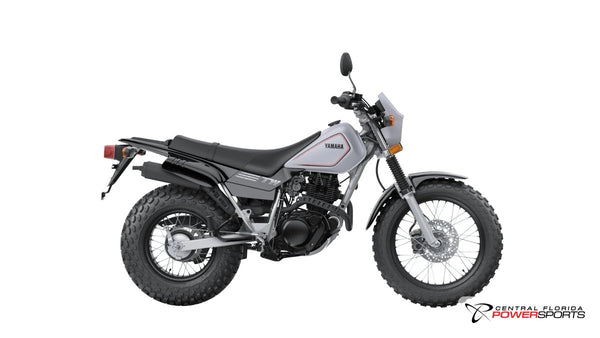 2027 Yamaha TW200 side profile studio photo