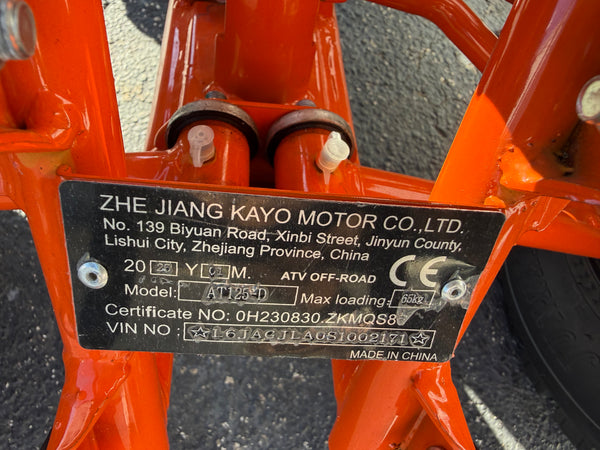 2025 KAYO PREDATOR 125 EFI