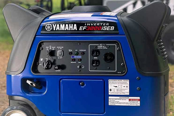 Yamaha EF3000iSEB inverter generator - electric start control panel