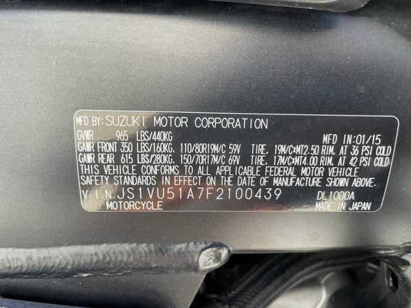 2015 Suzuki V-Strom 1000