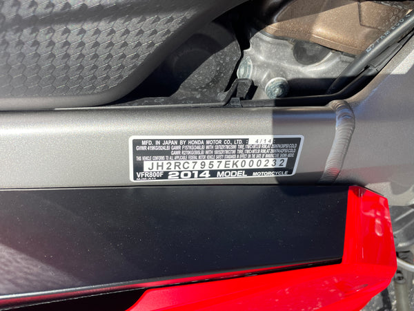 2014 Honda VFR800 INTERCEPTOR DELUXE