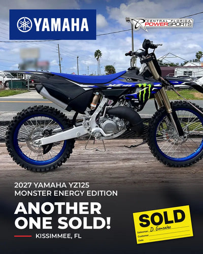 Yamaha YZ125 Monster Energy Edition, delivered Oct 2026