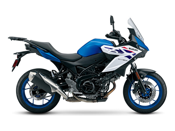 2027 Suzuki SV-7GX in Pearl Brilliant White / Metallic Triton Blue - Central Florida PowerSports